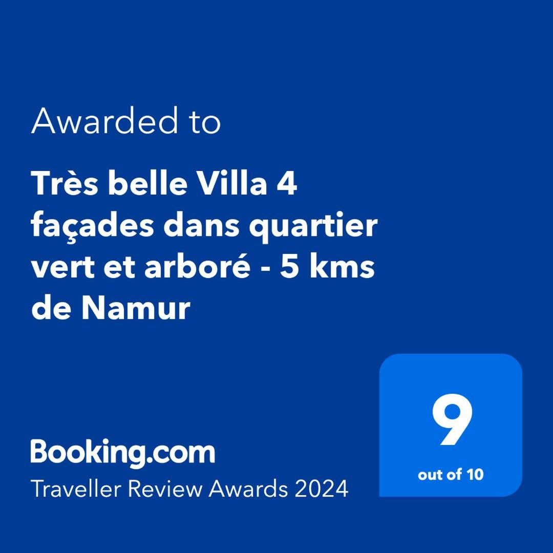 Tres Belle Villa 4 Facades Dans Quartier Vert Et Arbore - 5 Kms De Ναμούρ Εξωτερικό φωτογραφία